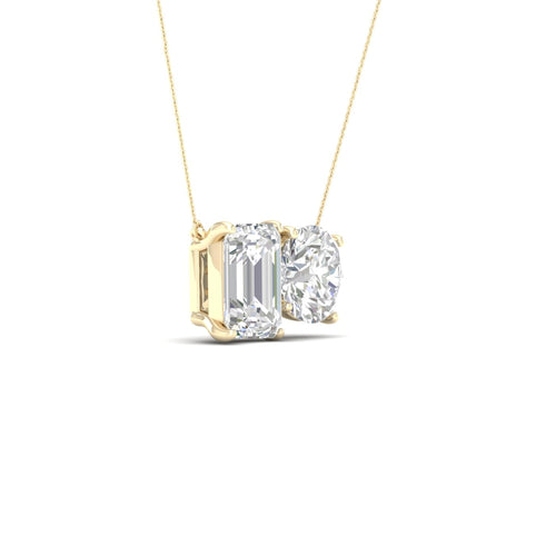 2 3/4 ctw Round Emerald Noi Lab Grown Pendant