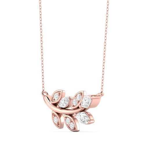 1/3 Ctw Leaf Lab Grown Fashion Pendant
