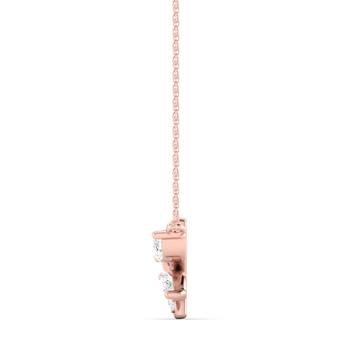 1/3 Ctw Leaf Lab Grown Fashion Pendant