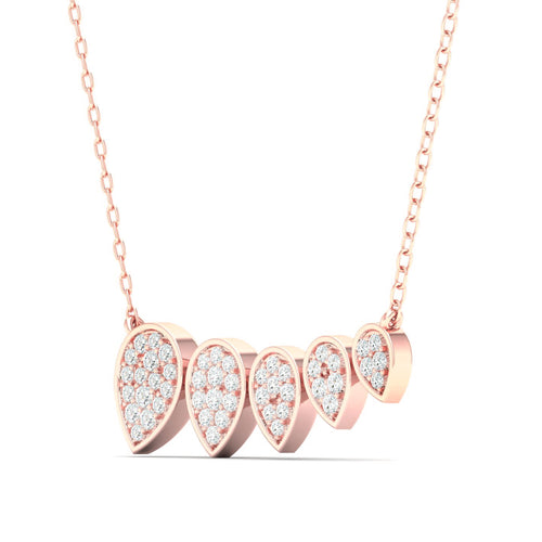 1/5 Ctw Graduating Pear Shape Lab Grown Fashion Pendant