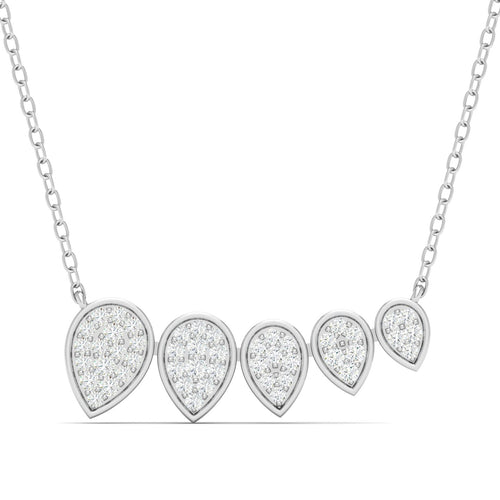 1/5 Ctw Graduating Pear Shape Lab Grown Fashion Pendant