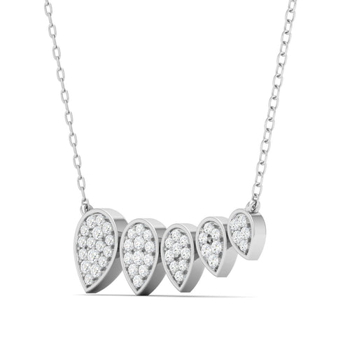1/5 Ctw Graduating Pear Shape Lab Grown Fashion Pendant