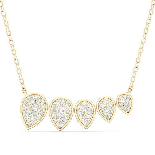 1/5 Ctw Graduating Pear Shape Lab Grown Fashion Pendant