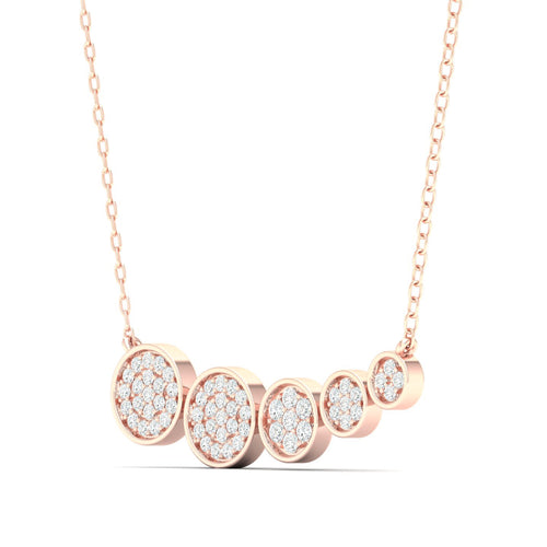 1/5 Ctw Graduating Round Shape Lab Grown Fashion Pendant