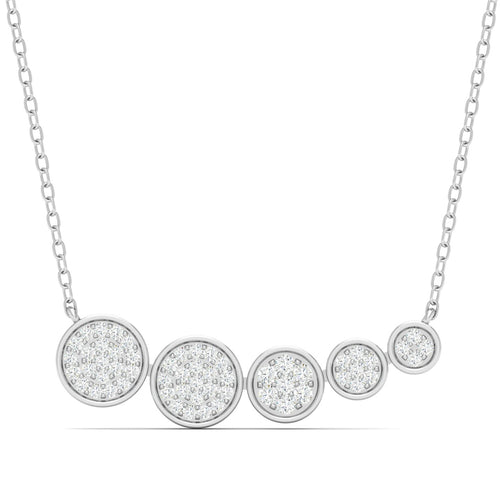 1/5 Ctw Graduating Round Shape Lab Grown Fashion Pendant