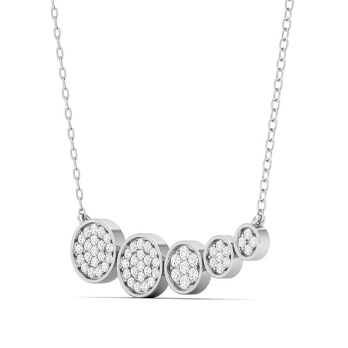 1/5 Ctw Graduating Round Shape Lab Grown Fashion Pendant