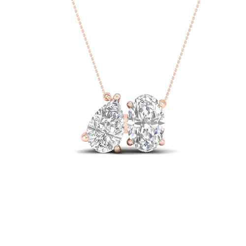 2 ctw Pear Oval Noi Lab Grown Pendant