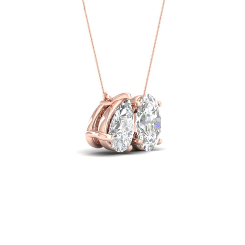2 ctw Pear Oval Noi Lab Grown Pendant
