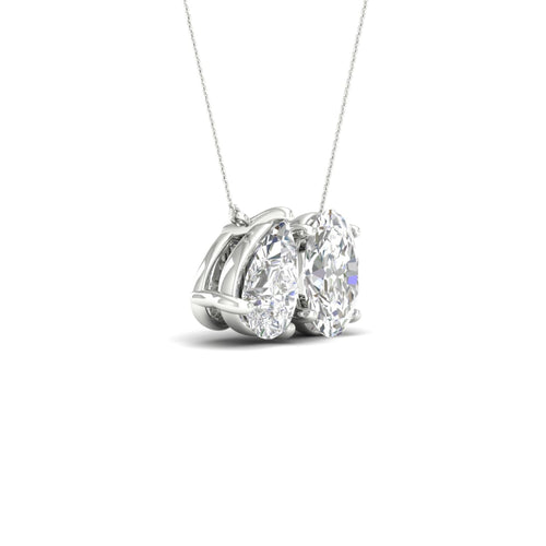 2 ctw Pear Oval Noi Lab Grown Pendant
