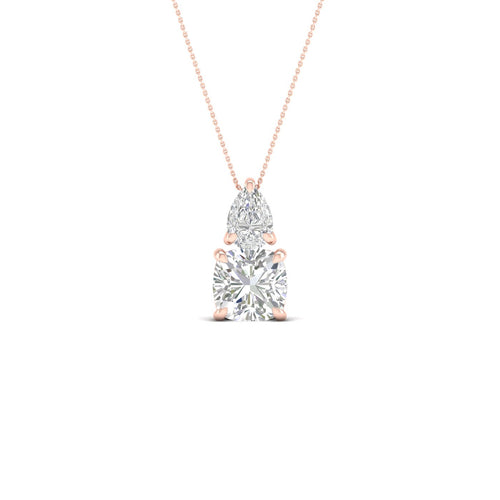 1 Ctw Pear Cushion Noi Lab Grown Fashion Pendant