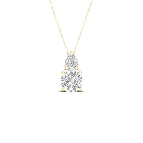 1 Ctw Pear Cushion Noi Lab Grown Fashion Pendant