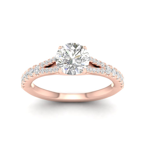 2 1/3 ctw Split Shank Lab Grown Engagement Ring