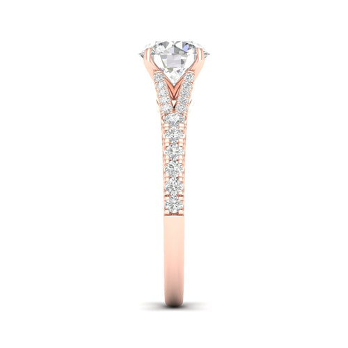 2 1/3 ctw Split Shank Lab Grown Engagement Ring
