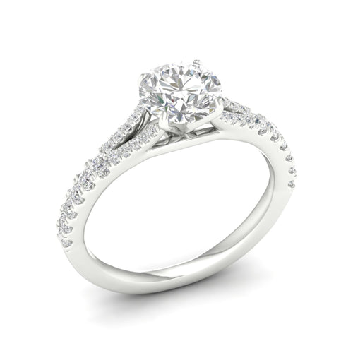 2 1/3 ctw Split Shank Lab Grown Engagement Ring
