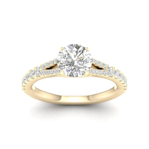 2 1/3 ctw Split Shank Lab Grown Engagement Ring