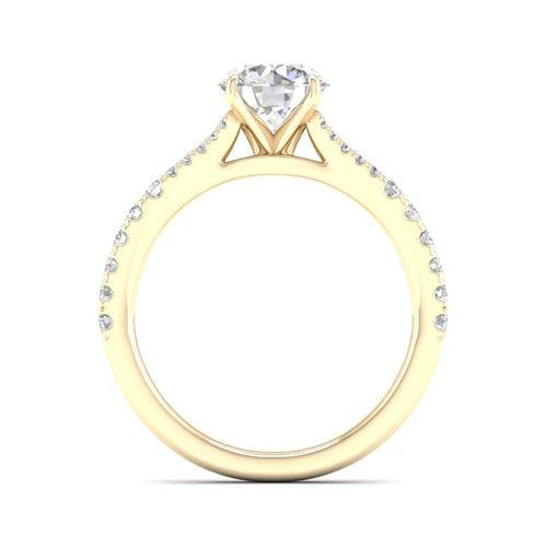 2 1/3 ctw Split Shank Lab Grown Engagement Ring