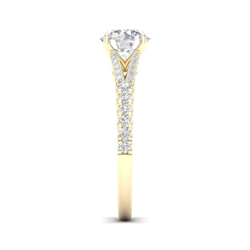 2 1/3 ctw Split Shank Lab Grown Engagement Ring