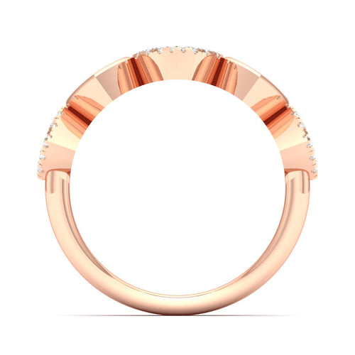 1/5 Ctw Heart Lab Grown Fashion Stackable Ring