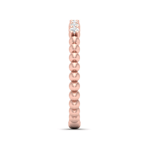 1/6 Ctw Seven Stone Bubble Stackable Ring