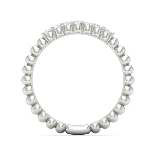 1/6 Ctw Seven Stone Bubble Stackable Ring