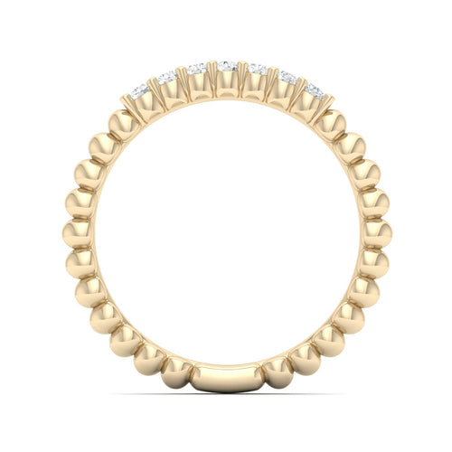 1/6 Ctw Seven Stone Bubble Stackable Ring