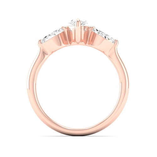 1 Ctw Marquise Three Stone Ring