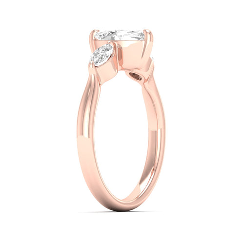 1 Ctw Marquise Three Stone Ring