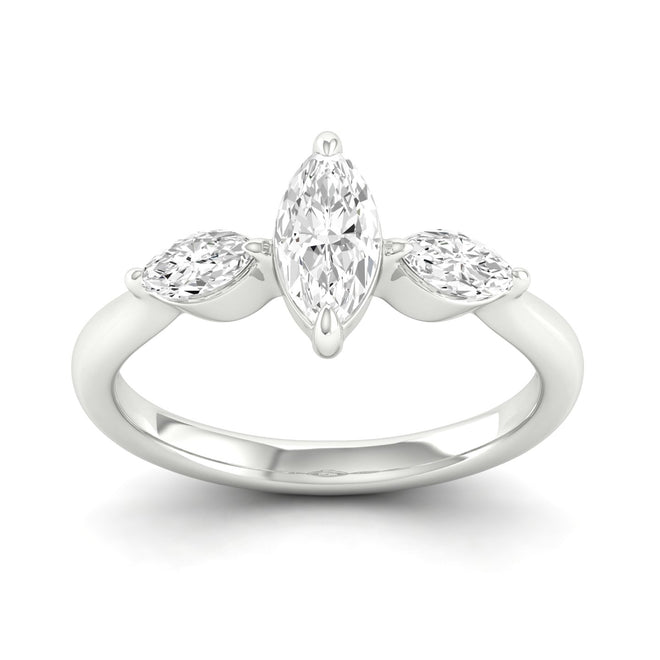 1 Ctw Marquise Three Stone Ring