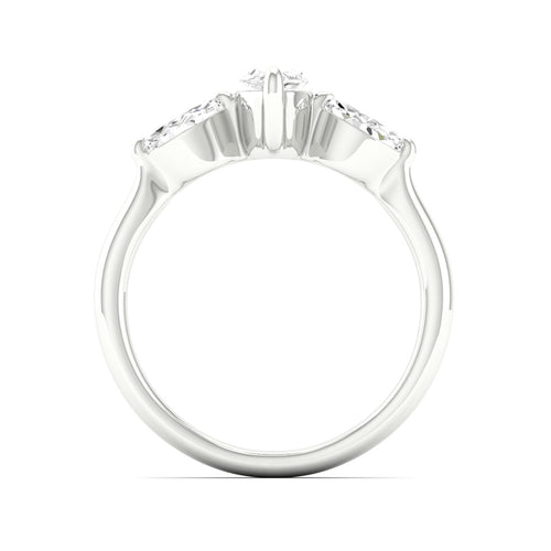 1 Ctw Marquise Three Stone Ring