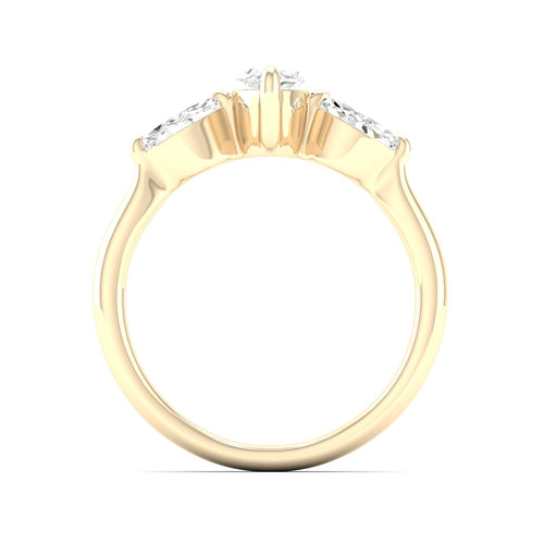 1 Ctw Marquise Three Stone Ring