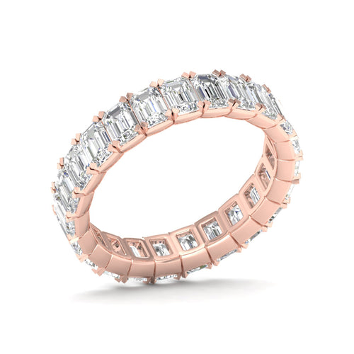 4 ctw Emerald Lab Grown Eternity Band