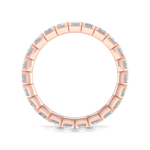 4 ctw Emerald Lab Grown Eternity Band