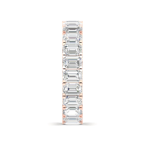 4 ctw Emerald Lab Grown Eternity Band