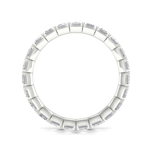 4 ctw Emerald Lab Grown Eternity Band