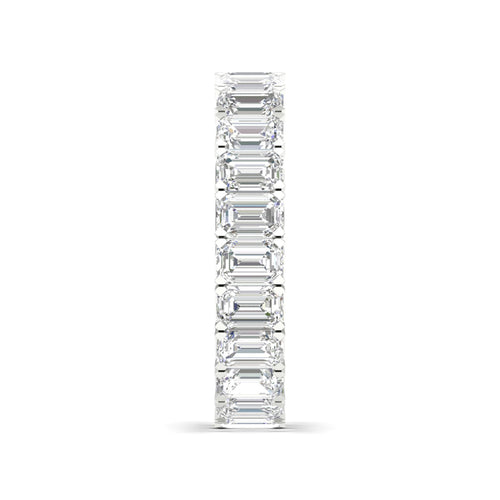 4 ctw Emerald Lab Grown Eternity Band