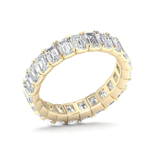 4 ctw Emerald Lab Grown Eternity Band