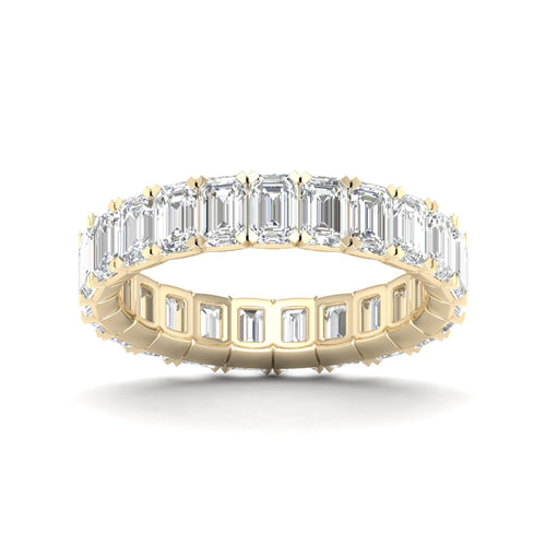 4 ctw Emerald Lab Grown Eternity Band