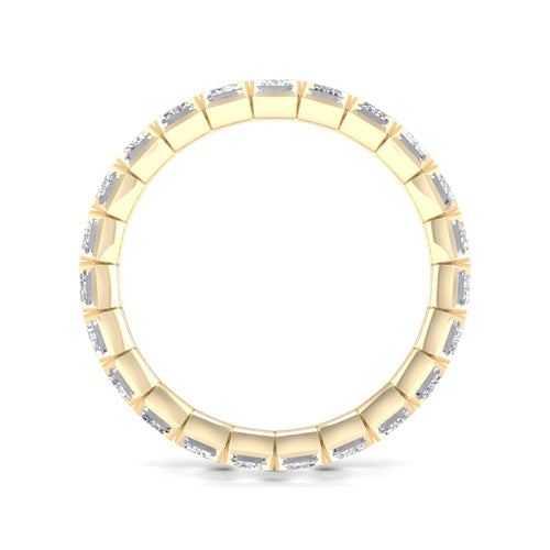 4 ctw Emerald Lab Grown Eternity Band