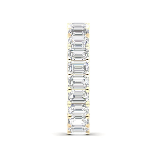 4 ctw Emerald Lab Grown Eternity Band