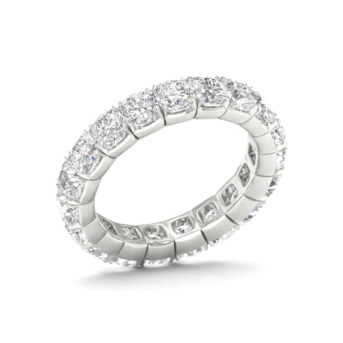 5 ctw Cushion Lab Grown Diamond Eternity Band