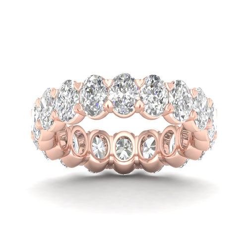 5 ctw Oval Lab Grown Eternity Band