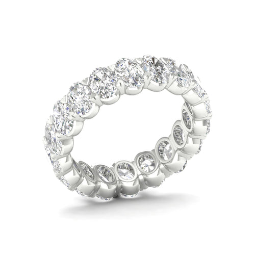 5 ctw Oval Lab Grown Eternity Band