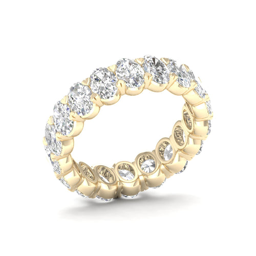 5 ctw Oval Lab Grown Eternity Band