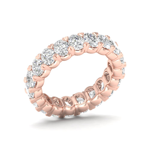 4 ctw Oval Lab Grown Eternity Band