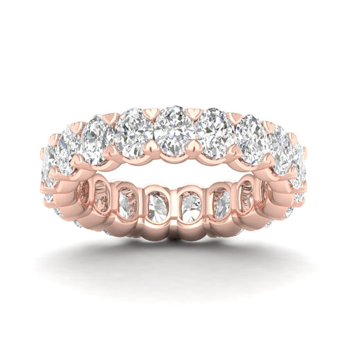4 ctw Oval Lab Grown Eternity Band