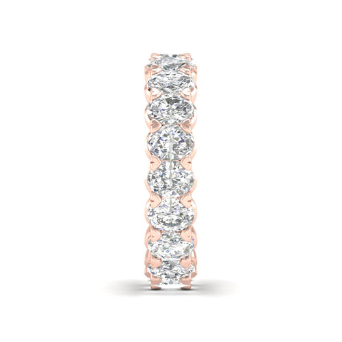 4 ctw Oval Lab Grown Eternity Band