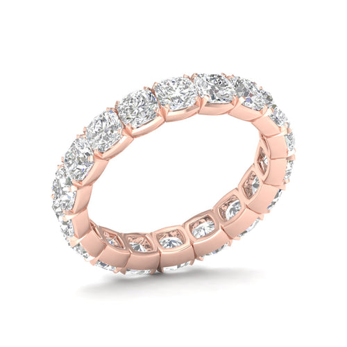 4 ctw Cushion Lab Grown Eternity Band