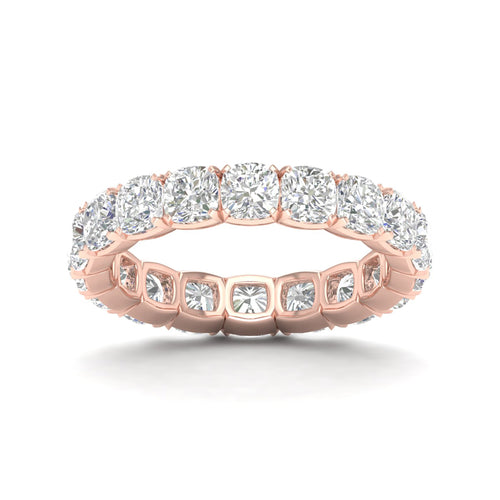 4 ctw Cushion Lab Grown Eternity Band