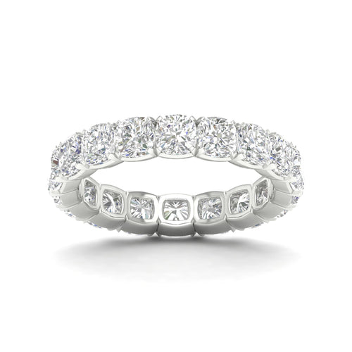 4 ctw Cushion Lab Grown Eternity Band