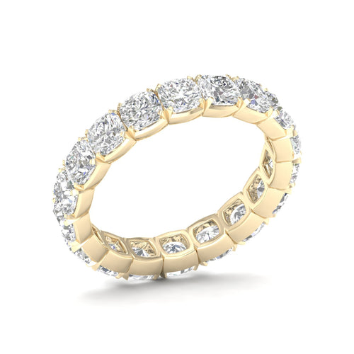 4 ctw Cushion Lab Grown Eternity Band
